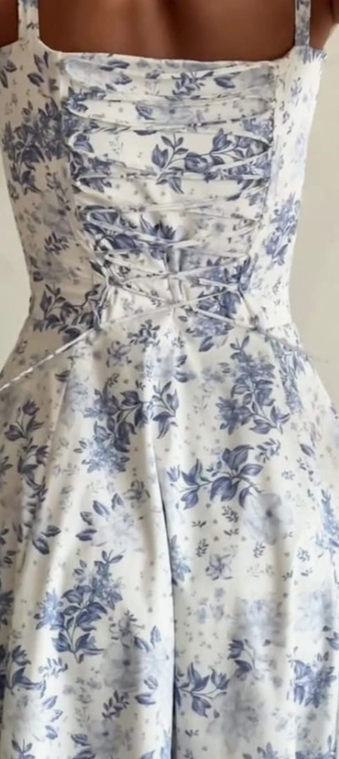 girlhomeshops-- Blue floral elegant short chiffon homecoming dress for women girls garden party dress blue and white porcelain gh5718