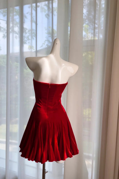 Short Satin Homecoming Dress Birthday Dress gh6802