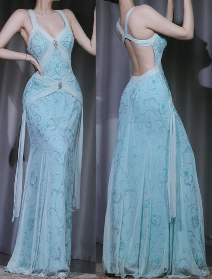New Fashionable Retro Formal Dress, Romantic Dress, Date Dress, Long Party Dress gh6520
