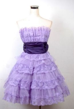 girlhomeshops-Purple and pink short multi-layered tulle princess sweet homecoming dress gh5770