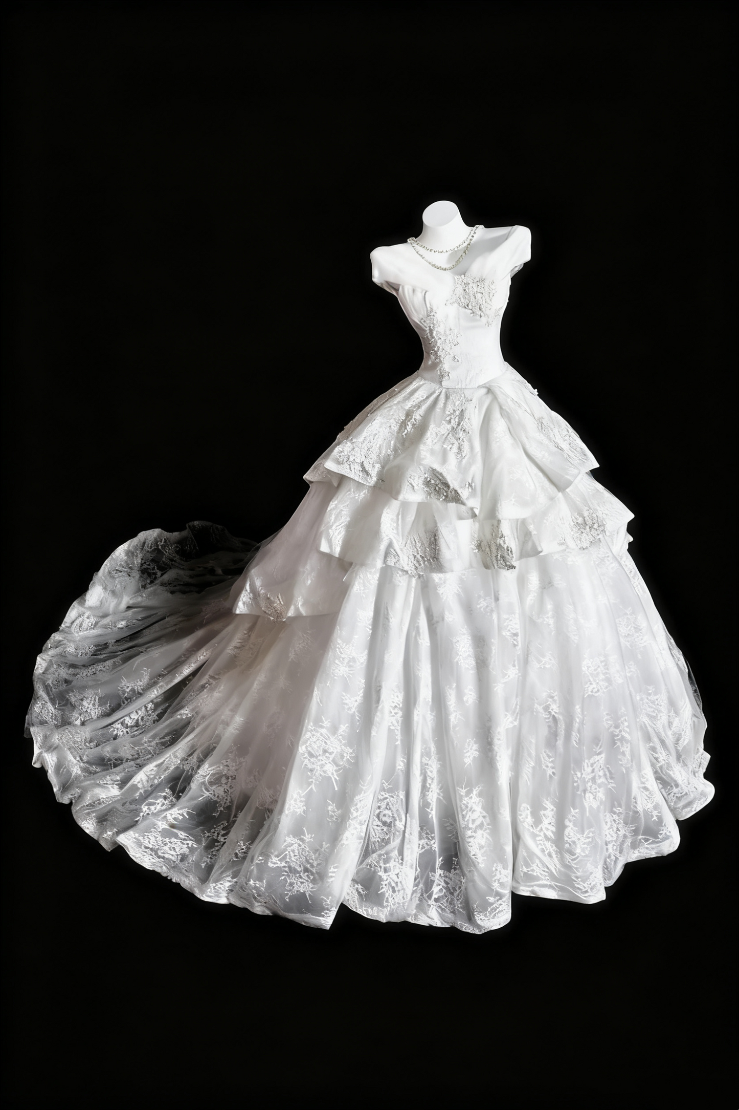 girlhomeshops-White, Gorgeous, And Exquisite Lace Long Wedding Dress gh6281