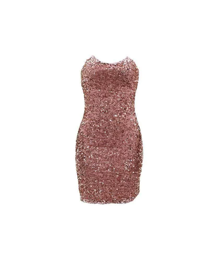 Pinking Landia Sequins Off Shoulder Bodycon Dress Short Party Dress c3266
