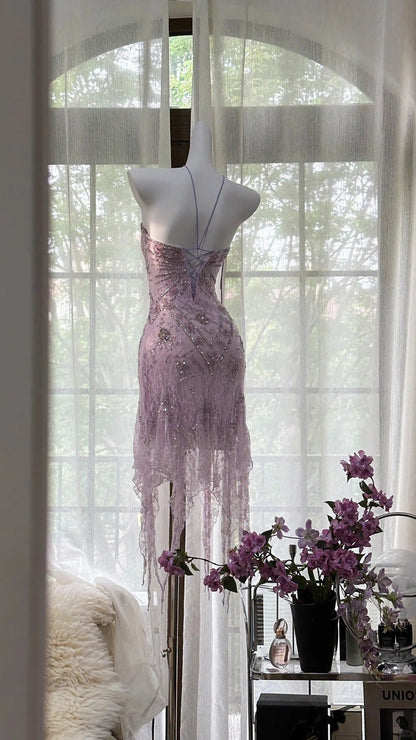 Gorgeous Exquisite Beaded Lace Long Chiffon Homecoming Dress Prom Dress Evening Dress Wedding Party Dress Prom Dress Graduation Date Dress gh3988