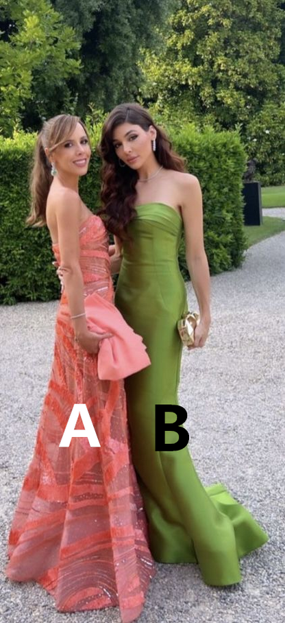 Glitter Strapless Long Mermaid Prom Dress Formal Evening Party Dress  cc1518