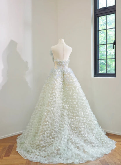 Girlhomeshops-Specially adjusted Monet Garden color fairy elegant long tulle Prom Dress evening dress gh5061