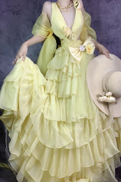 Retro elegant long evening dress gh6847