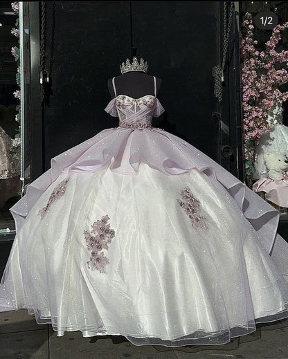 girlhomeshops-Quinceanera Dresses Princess Long Sweet Prom Dress for 16-Year-Olds gh6299