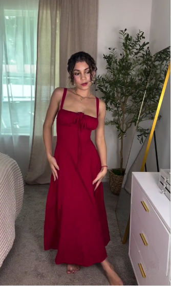 Elegant Burgundy Satin Slit Party Dress,A Line Slit Sleeveless Evening Dress cc2854