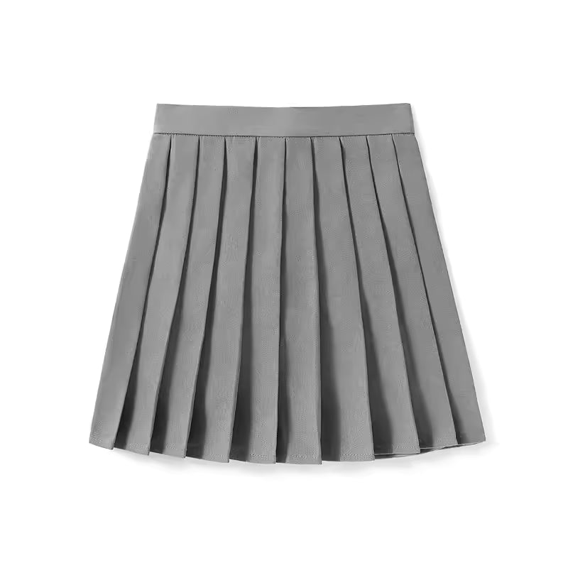 Schoolgirl style JK skirt, pleated skirt, high-waisted skirt, class uniform, solid color women's skirt 11340