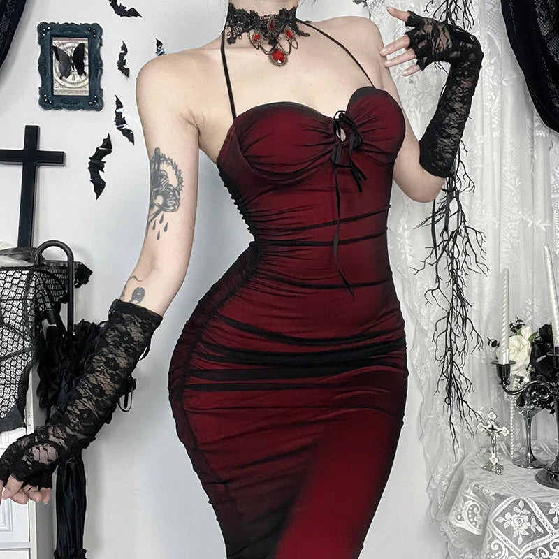 Vintage Halter Sheath Long Party Dress Formal Evening Dress cc3233