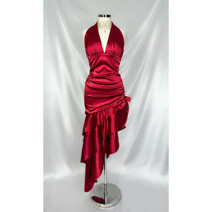 girlhomeshops--Purple Retro Elegant Simple Mid-Length Homecoming Dress Daily Date Dress Weekend Outfit Fashionable And Comfortable Popular Dress gh5673