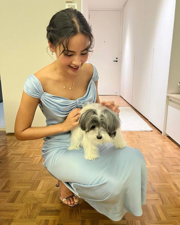 Elegant Light Blue Bodycon Ruffled Satin Long Prom Dress Evening Dress Bridesmaid Dress cc5391