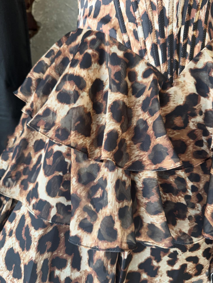 girlhomeshops-Fashionable leopard print exquisite lace short homecoming dresses tight hoco dresses corset dress gh5810