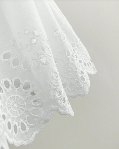Sweet Heart Neck White Lace Birthday Cake Dress Homecoming Dress cc3867