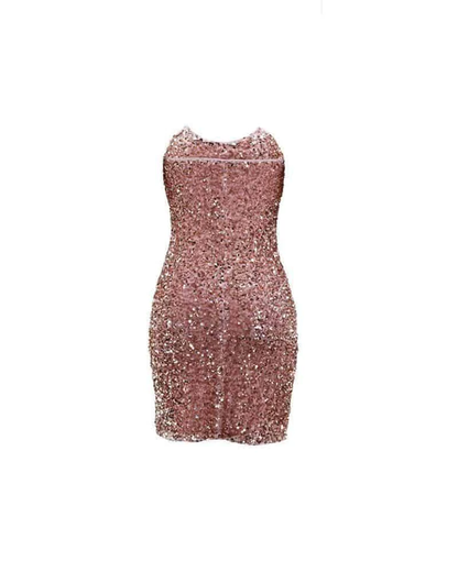 Pinking Landia Sequins Off Shoulder Bodycon Dress Short Party Dress c3266