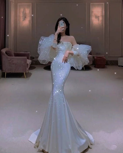 Mermaid Long Prom Dress  Charming Evening Dress  C2165