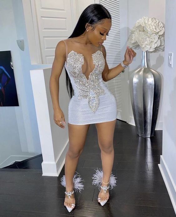 luxurious sequins beaded short homecoming dresses c2775