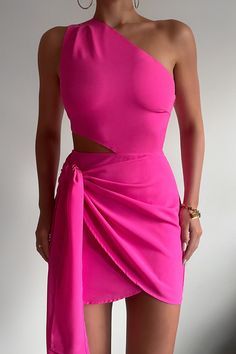 Pink Satin Ball Gown CL002