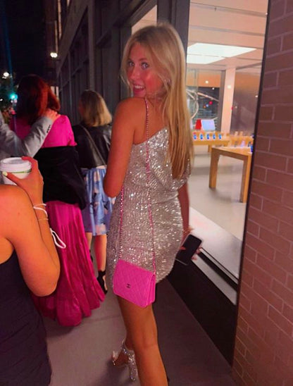 Sequins Tight Homecoming Dress c3349