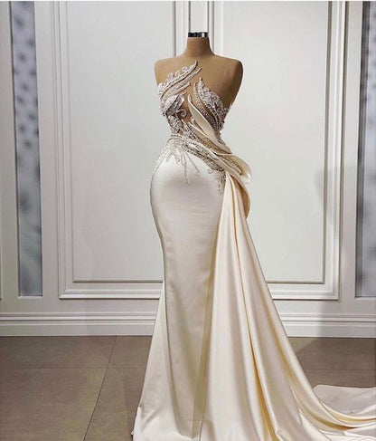 long Evening Dresses Modest Elegant Sexy Formal Evening Gown  C1397